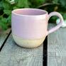 Handmade ceramiczny wiaderko | duży | | ok 520 ml różowy kubek