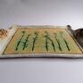 Eva Art ręczne wykonanie taca łąka ceramika "na łące" rękodzieło dekoracja naczynie z gliny