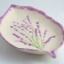 Reniflora ciekawe talerz z lawendą ceramika artystyczna