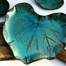 Patera ceramiczna - dekoracyjny - Liść - ręcznie talerz ozdobny