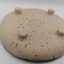 Eva Art talerzyk ręcznie zrobiony mini 3 z gliny ceramika rękodzieło