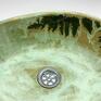 ceramika: Umywalka ceramiczna "W lesie" wyposazenie lazienki ręcznie robiona
