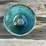 turkusowe mini do campera umywalka rękodzieło ceramika umywa okrągła