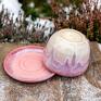 vulva ceramika na prezent różowa filiżanka "kwiat mojego sekretu" - yoni, yoga