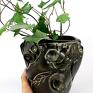 ceramika doniczka ceramiczna - serce wazon osłonka