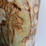 ceramika rękodzieło użytkowa wazon "jak bukiet kwiatów" z gliny