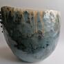 Duży "Deszcz meteorów" - wazon ręcznie zrobiony ceramika rękodzieło