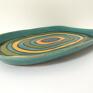 Energetyczny dekoracyjny ceramika kolorowy talerz