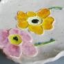 Patera „ Letnie kwiaty” - dekoracja ceramika wnętrze