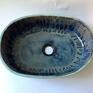 ceramika: Ceramiczna umywalka ręcznie robiona "Deszczowy dzień" - wyposażenie z gliny łazienki