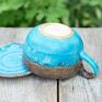 Azul Horse Ceramiczna filiżanka z figurką hipopotama - Turkus Brownie ok 280 ml z turkusowa