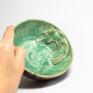 zielone ceramika na prezent miska śniadaniowa z koniem - miseczka shade of użytkowa