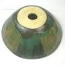 zielona ceramika ceramiczna nablatowa "staw" ręcznie robiona umywalka