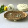 ceramika: Mydelniczka ceramiczna "Wrzesień" - łazienka na mydło