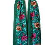haftowany folkowy w kwiaty - chusta apaszka szal