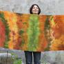 chustki i apaszki: Unikatowy bawełniany szal słoneczny - HandMade bawełna prezent
