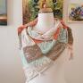 rustykalny styl ażurowa chusta na drutach ręcznie na romantyczna z chustki i apaszki bawełniana drut