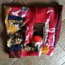 chustki i apaszki: patchworkowy boho handmade kolorowy - box T1, uszyty z kawałków, cześć komin folk