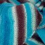 Błękitna Laguna - chusta na drutach chustki i apaszki