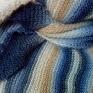 chustki i apaszki: Chusta Merino - ciepła na drutach