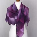 Wiosenna chusta w fioletach