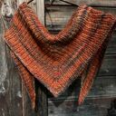 Chusta na drutach Selma w pomarańczach