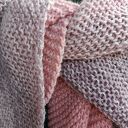 Duża chusta cieniowane róże i szarości, na drutach