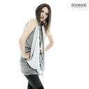 Dzianinowy Komin Tuba Szal - SZARY MELANŻ