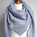 WIOSENNA chusta damska, modna chusta bawełniana z muślinu, trójkątna