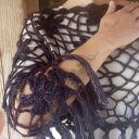 Narzutka w kwiaty, moher ze złotą nitką