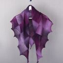 Wiosenna chusta w fioletach