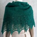 Chusta z alpaki i jedwabiu ręcznie robiona na drutach