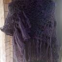 Narzutka w kwiaty, moher ze złotą nitką