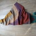 Chusta strzałka ręcznie robiona na drutach