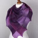 Wiosenna chusta w fioletach