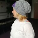 Ciepła czapka wełniana folkowa boho na podszewce