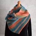 Chustr ręcznie robiona na drutach