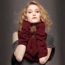 Zestaw Komin Rękawki Getry BURGUND