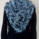 Duża chusta szary puszek