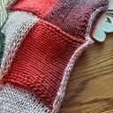 Chusta entralac ręcznie robiona na drutach