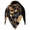 duża wiosenna chusta dwustronna z bawełny