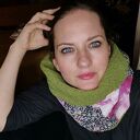 Komin patchworkowy kolorowy folkowy według zasady zero waste, polecam box 44