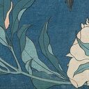 Szal - Hokusai, kwiaty