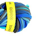 zamotka dzianinowy naszyjnik blue