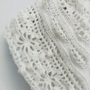 Chusta ślubna handmade biała szydełkowana Daisy Chain z merino