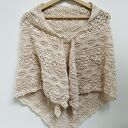 Duża chusta ślubna Daisy Chain ręcznie robiona blady róż