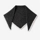 Mira szal chusta z baby alpaki z ozdobną ramką alpaka & merino | handmade