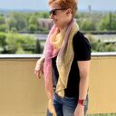 Delikatna moherowa chusta