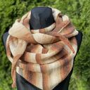 Chusta trójkątna Karmelowa