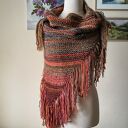 RĘCZNIE NA DRUTACH - Jesienny las - miła, oryginalna chusta